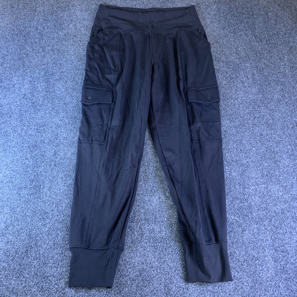 Athleta Headliner Cargo Joggers Pants Womens 29x27 Black Stretch Performance